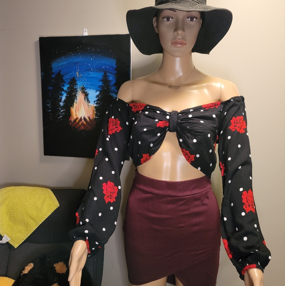 MOTEL Longsleeves Croptop